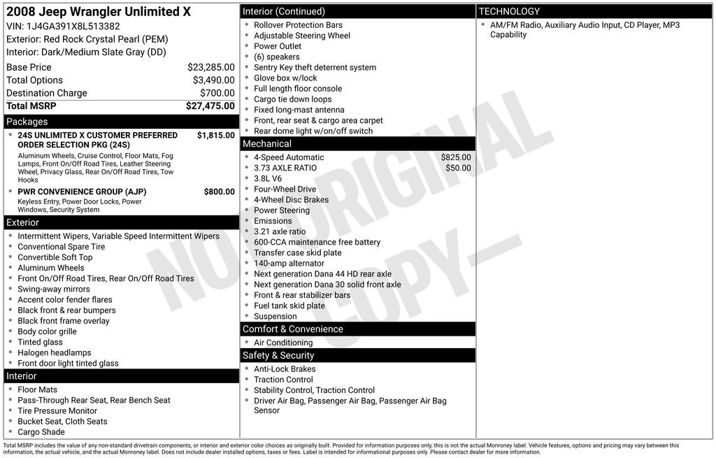 Jeep Wrangler Unlimited 2008 1J4GA391X8L513382 image Jeep Wrangler Unlimited 2008 1J4GA391X8L513382 image